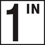 Inlays 6" Ceramic Tile Markers - IN Series - 5" Numbers