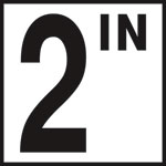 Inlays 6" Ceramic Tile Markers - IN Series - 5" Numbers