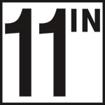 Inlays 6" Ceramic Tile Markers - IN Series - 5" Numbers