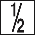 Inlays 6" Ceramic Tile Markers - NO Series - 5" Numbers