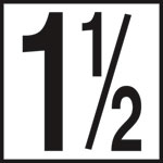 Inlays 6" Ceramic Tile Markers - NO Series - 5" Numbers