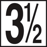 Inlays 6" Ceramic Tile Markers - NO Series - 5" Numbers