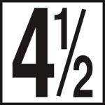 Inlays 6" Ceramic Tile Markers - NO Series - 5" Numbers