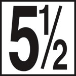 Inlays 6" Ceramic Tile Markers - NO Series - 5" Numbers