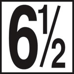 Inlays 6" Ceramic Tile Markers - NO Series - 5" Numbers