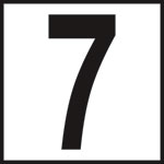 Inlays 6" Ceramic Tile Markers - NO Series - 5" Numbers