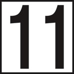 Inlays 6" Ceramic Tile Markers - NO Series - 5" Numbers