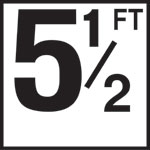 Inlays 6" Ceramic Tile Markers - FT Series - 4" Top Print Numbers