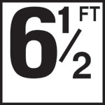 Inlays 6" Ceramic Tile Markers - FT Series - 4" Top Print Numbers