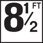 Inlays 6" Ceramic Tile Markers - FT Series - 4" Top Print Numbers