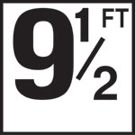 Inlays 6" Ceramic Tile Markers - FT Series - 4" Top Print Numbers