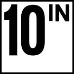 Inlays 6" Ceramic Tile Markers - IN Series - 4" Top Print Numbers