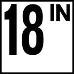 Inlays 6" Ceramic Tile Markers - IN Series - 4" Top Print Numbers