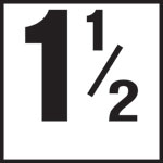 Inlays 6" Ceramic Tile Markers - NO Series - 4" Top Print Numbers