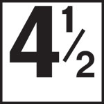 Inlays 6" Ceramic Tile Markers - NO Series - 4" Top Print Numbers