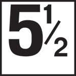 Inlays 6" Ceramic Tile Markers - NO Series - 4" Top Print Numbers