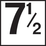 Inlays 6" Ceramic Tile Markers - NO Series - 4" Top Print Numbers