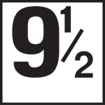 Inlays 6" Ceramic Tile Markers - NO Series - 4" Top Print Numbers