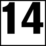 Inlays 6" Ceramic Tile Markers - NO Series - 4" Top Print Numbers