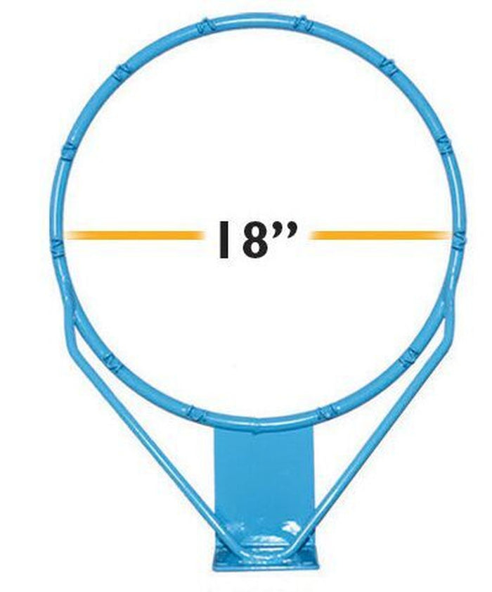 Dunn Rite Regulation Clear Hoop Basketball Set