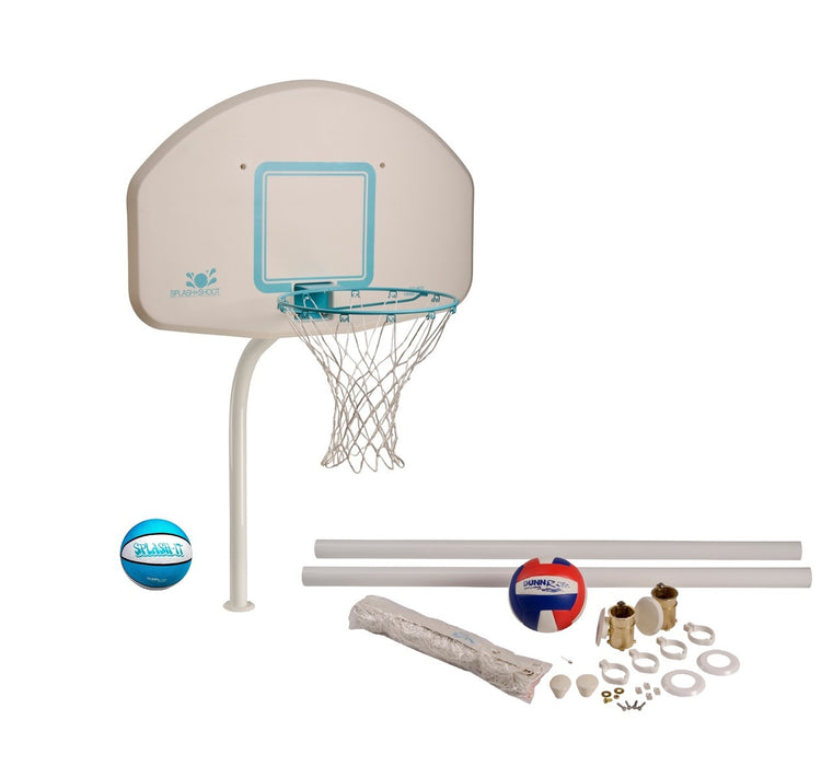 Dunn Rite Deck Combo Stainless Basketball and Volleyball Combo