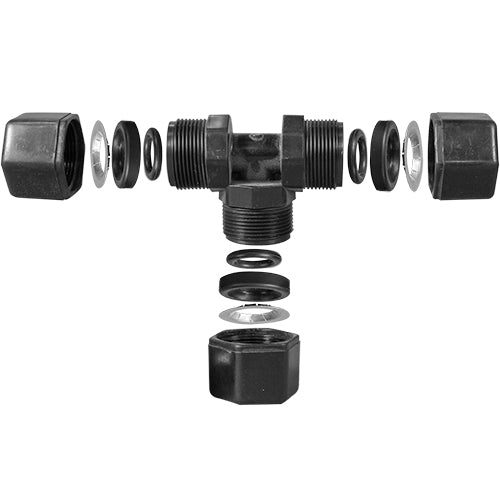 Parker Tee Compression Fitting - 1/2" Tubing