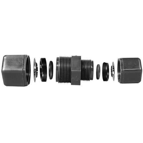 Parker Compression Fitting - 1/2" Tubing x 3/8" Tubing