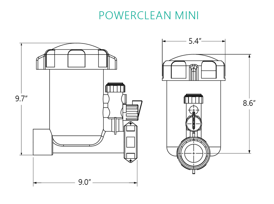 CMP PowerClean Tab Mini In-Line Chlorinator 25280-200-000